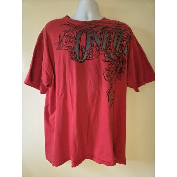 O'Neill Red & White XXL T-shirts Set Of 2 Cotton Short Sleeve Logo Shirts - Picture 5 of 12